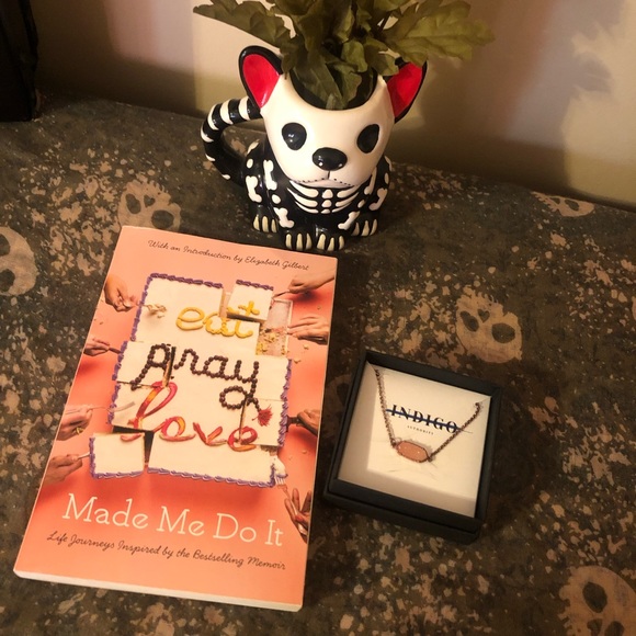 NWT Indigo Authority Mila Peach Quartz Druzy Bracelet and “Eat Pray Love….” Book - Picture 16 of 16